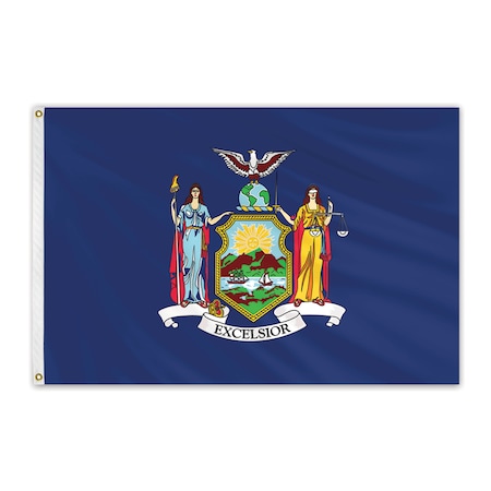Global Flags Unlimited New York Outdoor Poly Max Flag 3'x5' 200896